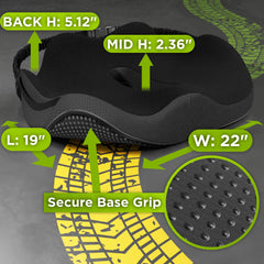 Truckules non-slip base close-up preventing slide and keeping cushion secure