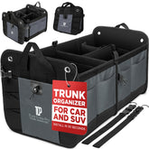TRUNKCRATEPRO front view large grey organizer showing capacity and shape benefit