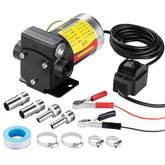 TRUPOW pump front view showing inlet outlet and compact design for portable transfers