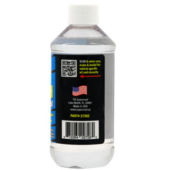 Close-up of TSI Supercool bottle texture and label highlighting synthetic PAG formula
