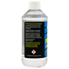 TSI Supercool oil being added to an A/C compressor demonstrating proper service use