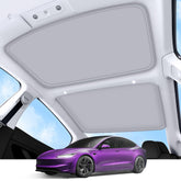TSLDRV front view installed on Model 3 reduces cabin heat