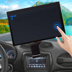 TsuperU front face 7-inch display showing crisp touchscreen clarity and accurate controls