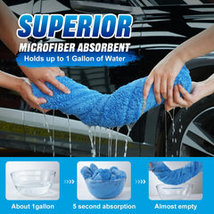 TTRCB towel in use drying an SUV for quick, streak-free finish