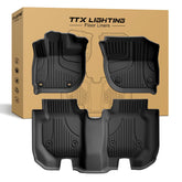 TTX LIGHTING front driver mat fitted showing precise fit and floor protection