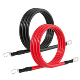 TUELETFU front packaging showing dual 4 AWG battery cables and labels for quick identification