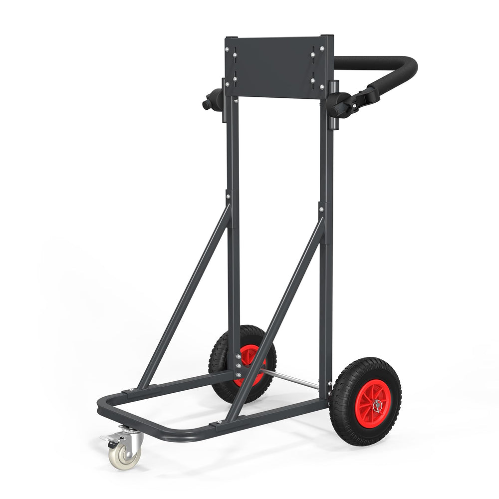 TUFFIOM front view showing assembled stand and stable platform benefit