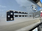 TufSkinz front view of F-150 tailgate letters showing clean fit and upgraded look