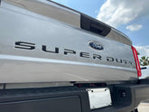TufSkinz front tailgate letters showing precise OEM fit and clean finish benefit