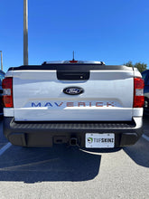 TufSkinz front view of tailgate letter inserts showing clean OEM-style look and improved appearance