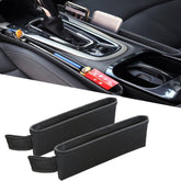 Tumecos front packaging showing two black PU leather seat pockets and benefits