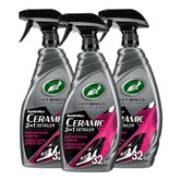 Turtle Wax bottle front label showing product benefits and size