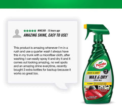 Turtle Wax close-up of spray nozzle demonstrating easy application and controlled mist