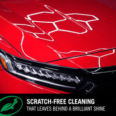 Turtle Wax rich foam and lather on car surface highlighting gentle cleaning