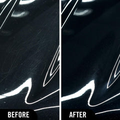 Turtle Wax ceramic black polish texture on cloth highlighting smooth spreadability