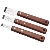 TUSK front view of three-piece gasket scraper kit showing handles and blades for faster gasket removal