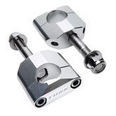 TUSK front view of 1 1/8" clamp showing CNC finish and precise fit benefit