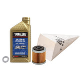 Tusk kit front packaging showing contents for Yamaha oil change, ensures correct parts