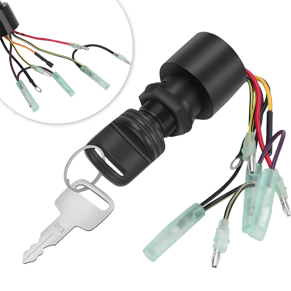 Tutor Auto front panel view showing key inserted and clear labeling for quick replacement