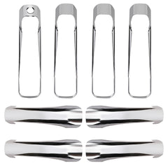 Tutor Auto front view chrome handle cover showing sleek profile and improved aesthetics