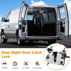 Tutor Auto side view of latch mounting points for accurate bolt alignment