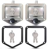 Tutor Auto front view of T-handle latch showing secure fit and easy access