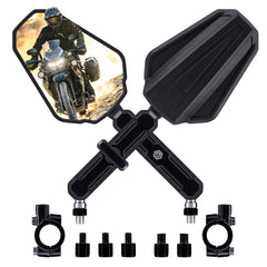 Tvitano front view packaging showing mirror pair and included adapters for quick fit