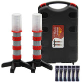 Twinkle Star front packaging showing two LED flares and case, quick identification benefit