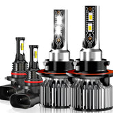 TXBILMOO front view of installed fog bulbs showing brighter beam
