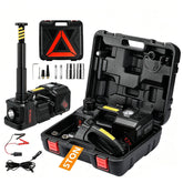 TYAYT electric jack front view showing compact kit and portability benefit