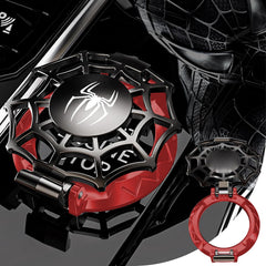 Tybasthe front view showing Spiderman cover protecting start button and adding style