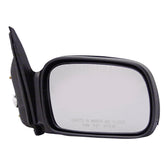 TYC right-side mirror front view showing complete assembly and precise fit