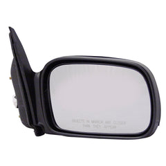 TYC right-side mirror front view showing complete assembly and precise fit