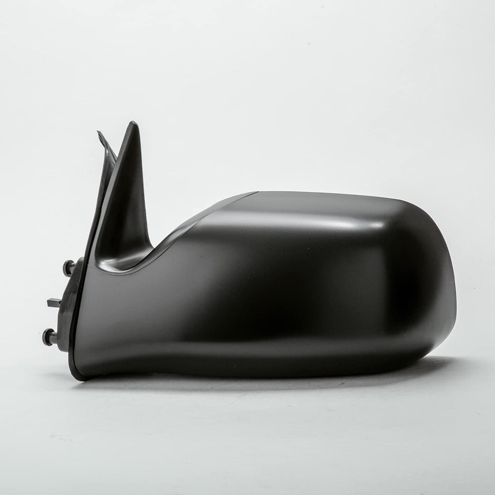 TYC left door mirror assembly front view showing ready-to-install OE fitment and improved safety