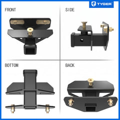 Tyger Auto hitch cover detail showing snug fit and protection benefit
