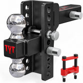 TYT front angle view of ball mount showing robust build and easy install benefit