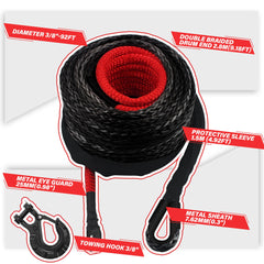 TYT protective nylon sleeve detail demonstrating abrasion and UV resistance for longer rope life