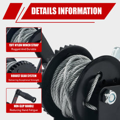 TYT steel cable and hook detail showing secure connection and strong cable