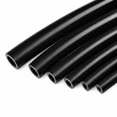 Ucreative front packaging showing six black silicone hoses and contained sizes, clear identification benefit