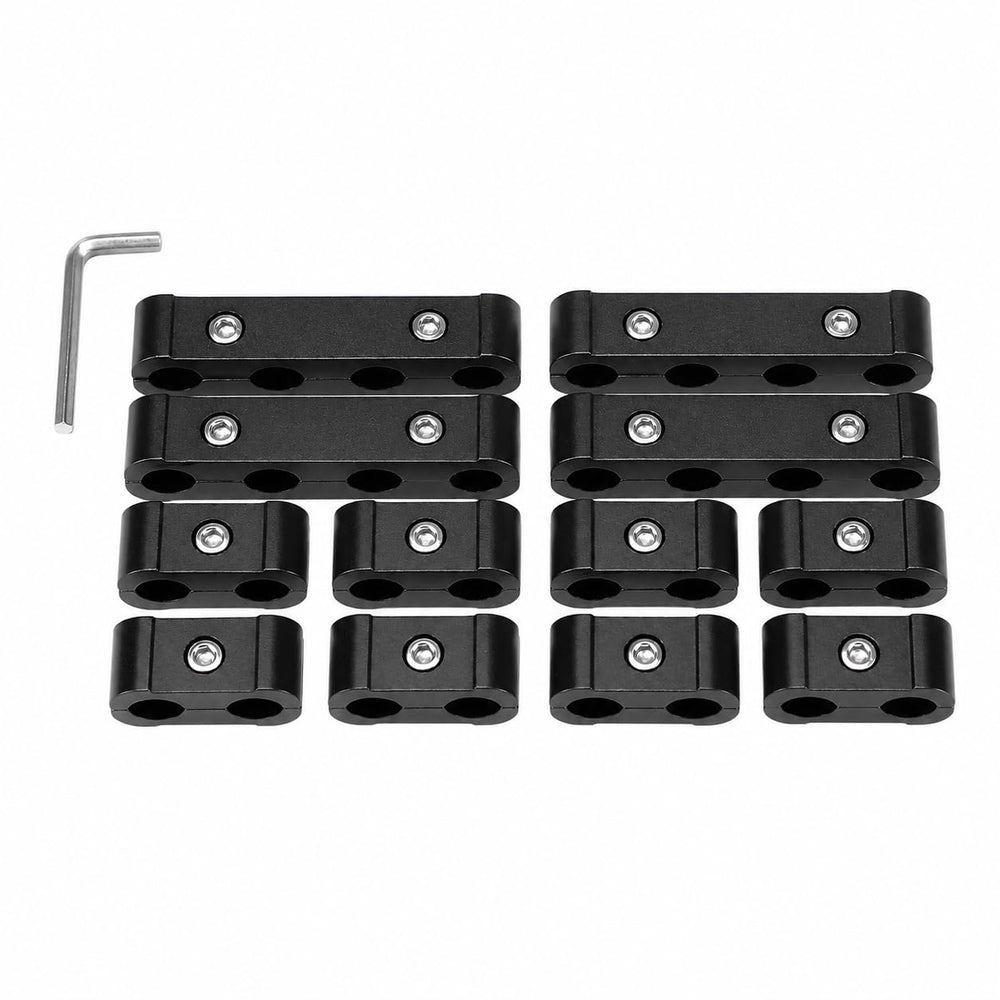 Ucreative front view packaging showing 12 black aluminum separators and benefits