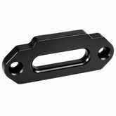 Ucreative fairlead front view showing clean black finish and mounting holes, protects rope