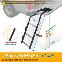 UIABOPZ close-up of non-slip aluminum step highlighting improved traction