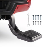 Uilffur bed step front view showing compact low-profile design and secure fit