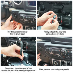 UltraEra module fitted under dashboard demonstrating no-cut wiring benefit