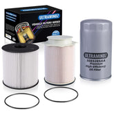 ultramindz front packaging showing complete three-piece filter kit benefits