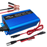 ULTRA POWER front view of charger showing ports and rugged casing, ideal for reliable charging