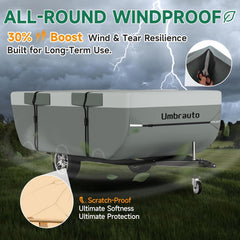 Umbrauto reinforced buckle strap attachment providing windproof security