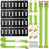UMIRO front view of full 4-pack E-track kit showing all included components and benefits
