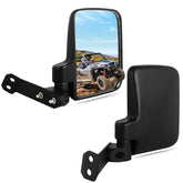UNIGT front view of mirror set showing polished glass and neat packaging for easy install benefit