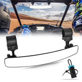 UNIGT front view wide mirror showing full 16.5 inch coverage and improved rear visibility